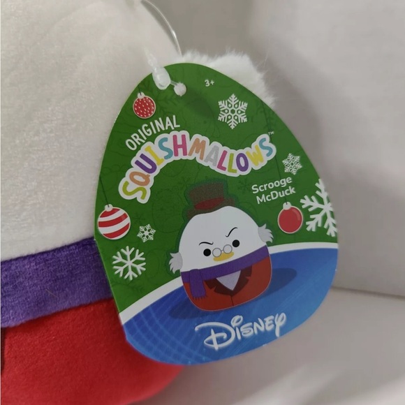 Squishmallows Disney Scrooge McDuck 8 In Christmas Plush Holiday NEW NWT - Picture 7 of 8